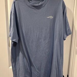 Casual Blue Short Sleeve Tee